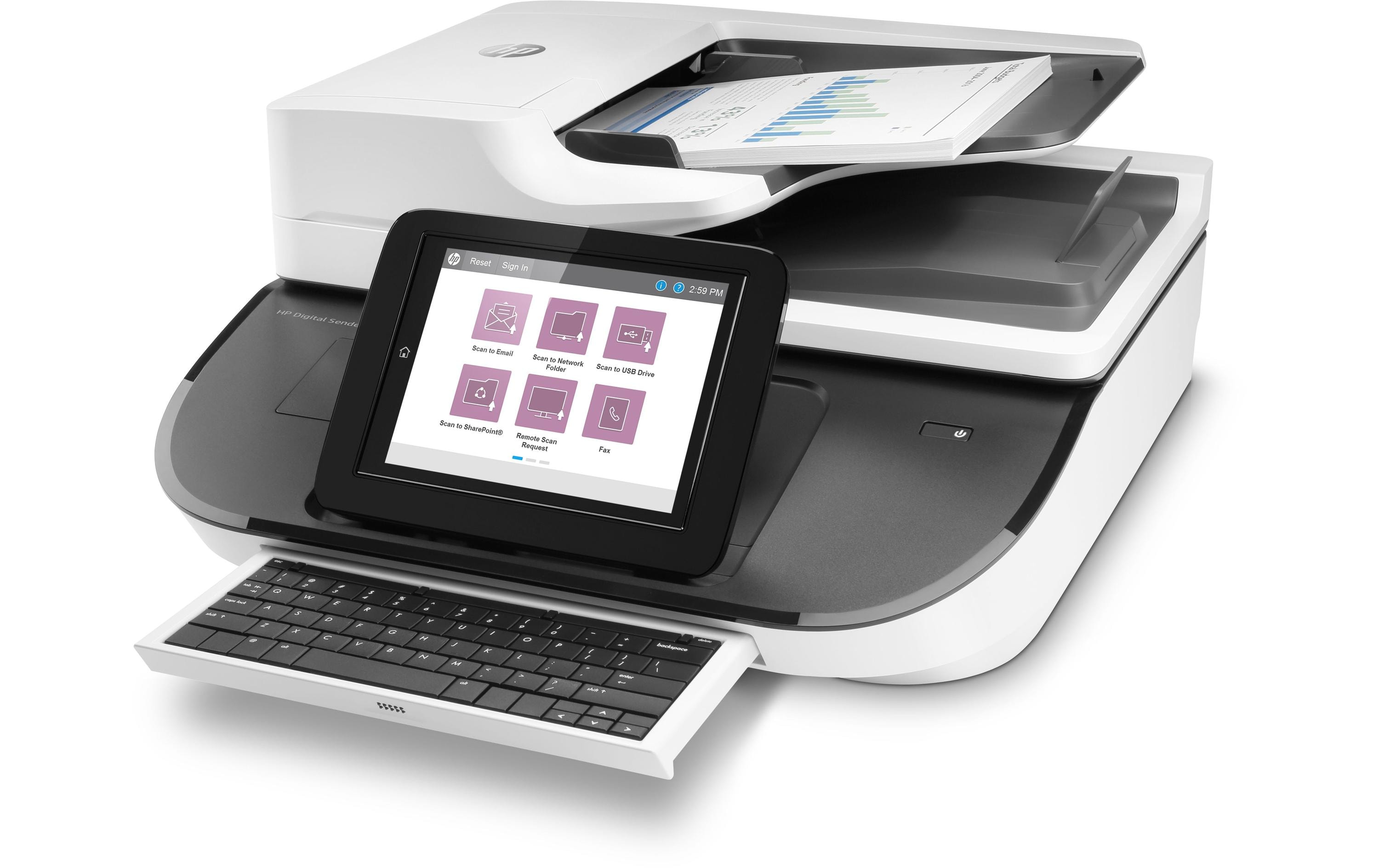 Netzwerkscanner Digital Sender Flow 8500 fn2<br>Network-Scanner für Unternehmen mit Scanvolumen bis zu 10'000 Seiten pro Tag