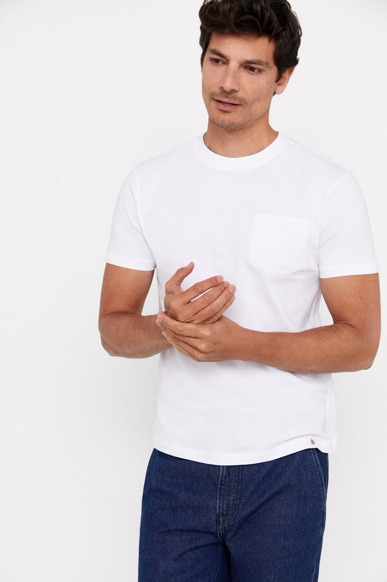 Camisa básica com zíper - Branca