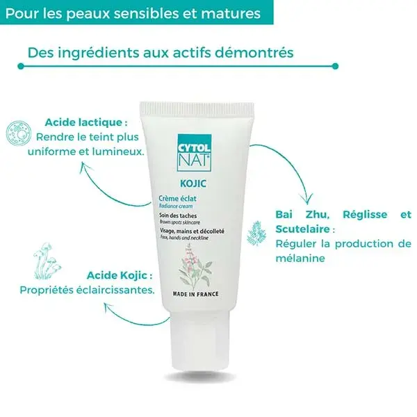 Cytolnat - Creme de Iluminador Anti-Manchas Escuras com Ácido Kójico