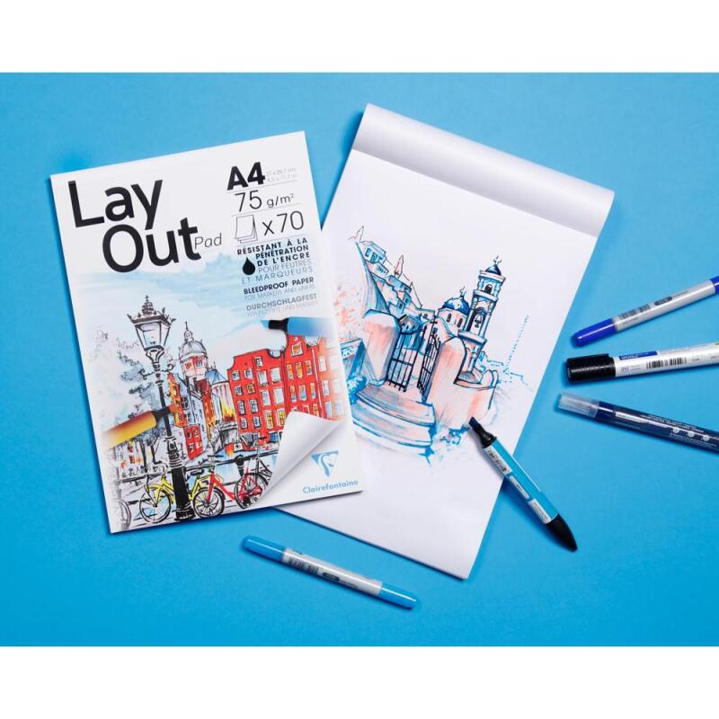 Layout bloc collé 70F A3 70g