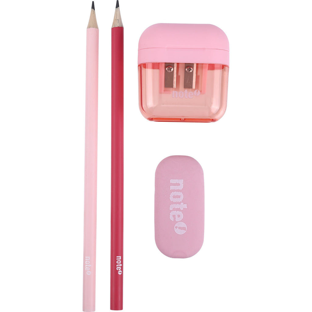 Conjunto Lápis Hd+Borracha+Afia Pastel Note!