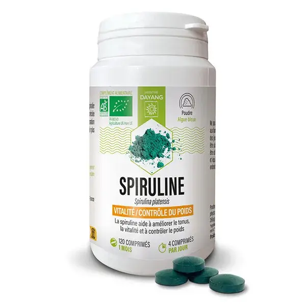 Dayang Organic Spirulina Energy Weight Control 120 comprimidos