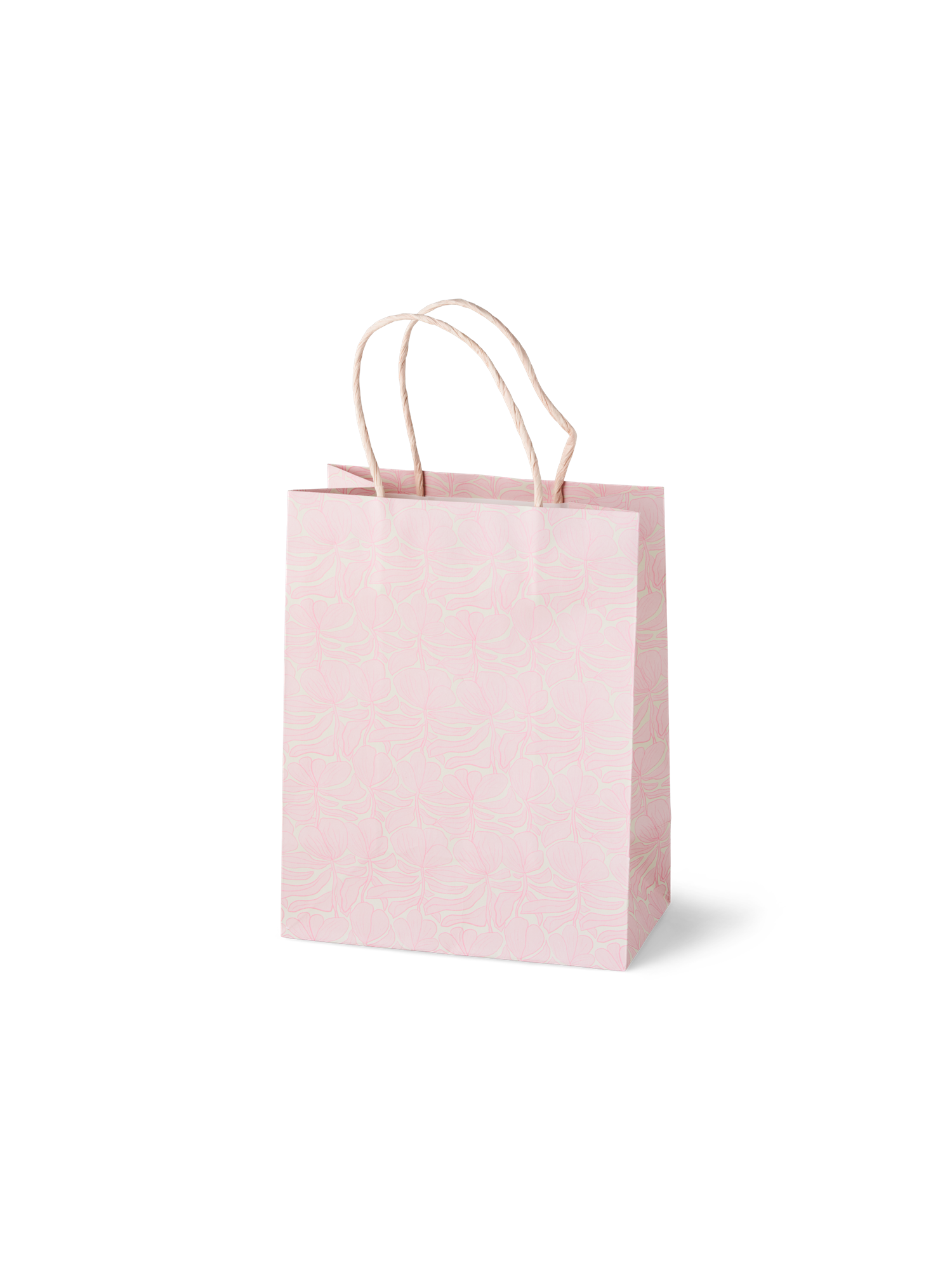 Gavepose | Papir. 18 x 10 x 22,7 cm. | Rose