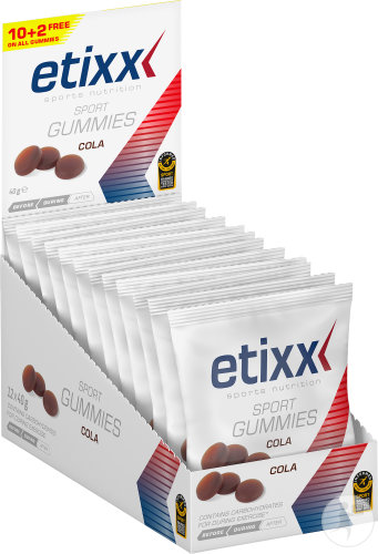 Etixx Performance Sport Gummies Cola Sachets 12x40g