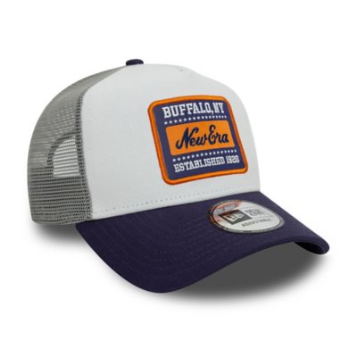 Casquette adulte Trucker Patch BLANC NEW ERA