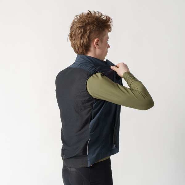 GripGrab PACR vindtæt cykelvest Navy Blue herre