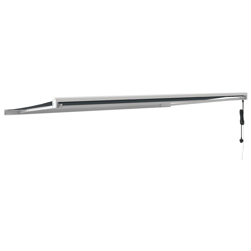 Auvent rétractable anthracite 4,5x3 m tissu et aluminium