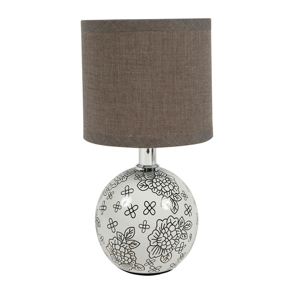 Lampe céramique boule PRINTEMPS H 28cm