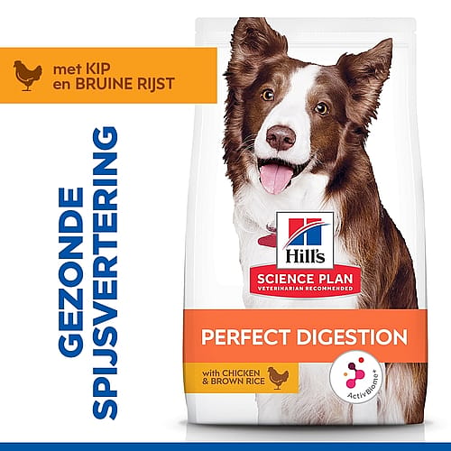Hill's Science Plan Canine Adult Perfect Digestion Hondenvoer Medium | 14 kg | 11800.1
