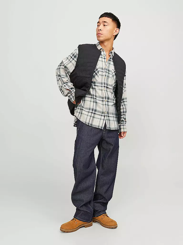 JACK & JONES Overshirt  JJEMICHAEL hellgrün