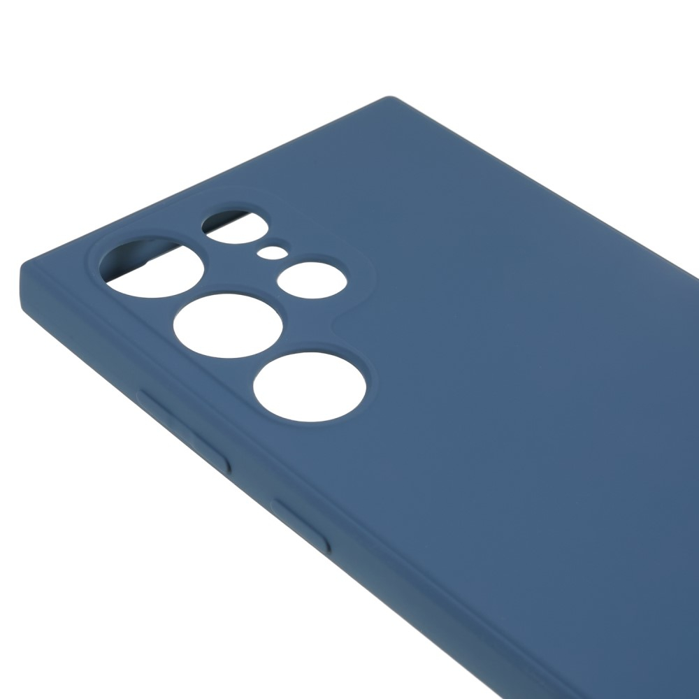 Samsung Galaxy S23 Ultra 5G Gummi Case Hülle mit Kameraschutz - Blau (Matt)