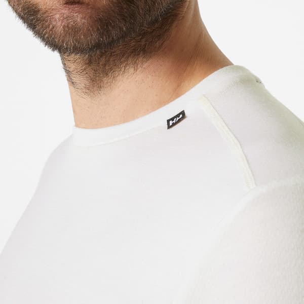 T-shirt thermique HELLY HANSEN LIFA MERINO MIDWEIGHT CREW WHITE