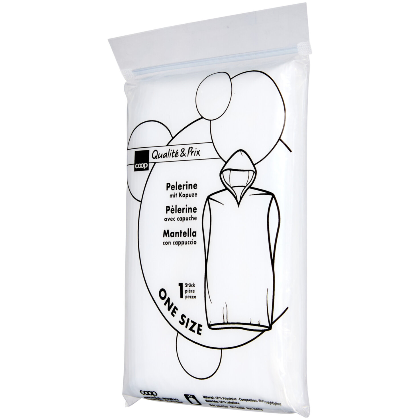 Einweg Pelerine transparent