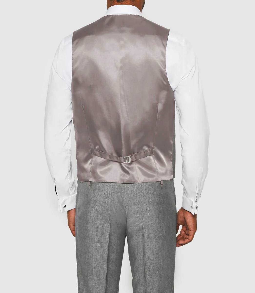 Gilet de costume gris clair 