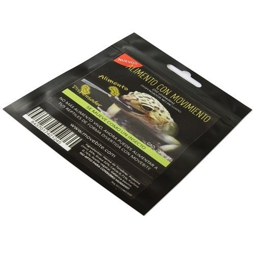 Alimento Movebite para geko-leopardo e pogona, sabor grilo.