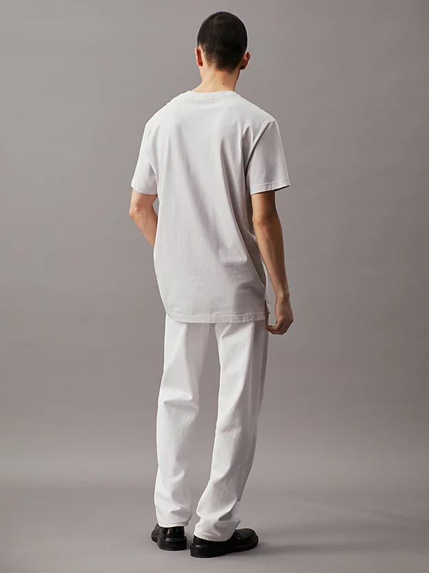 Camiseta longa de algodão com modelagem relaxada