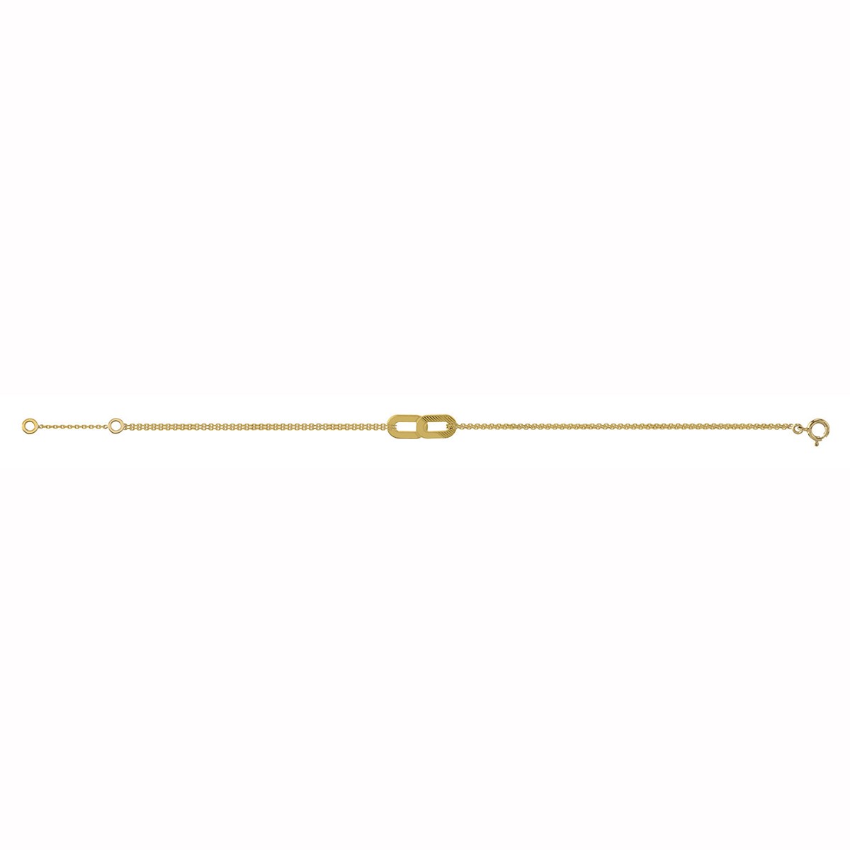 Bracelet Brillaxis motifs rectangulaires striés