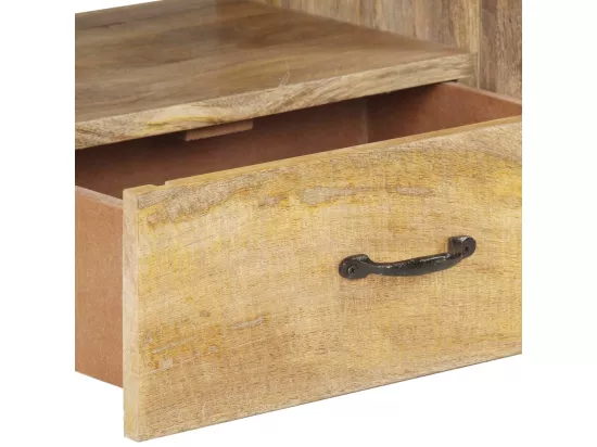 Meuble TV 160x30x45 cm Bois massif de manguier