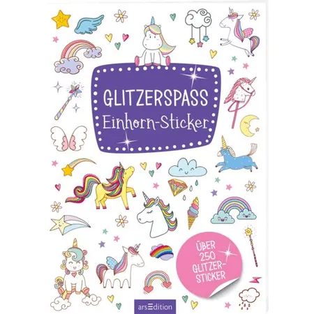 ars Edition Glitzerspaß – Einhorn-Sticker