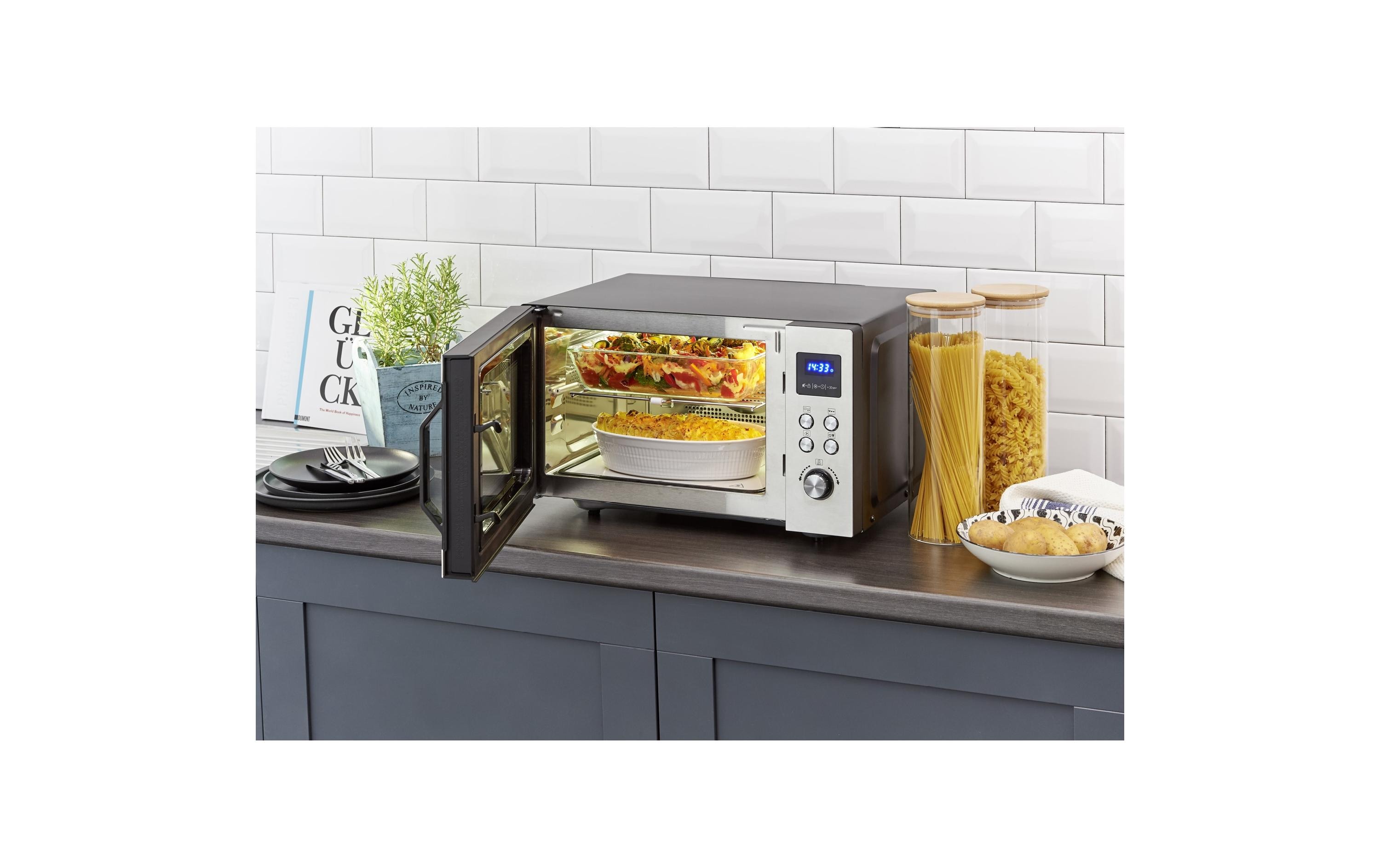 Mikrowelle mit Grill MW7777 Silber<br>Mikrowelle mit einer Leistung von 900 W