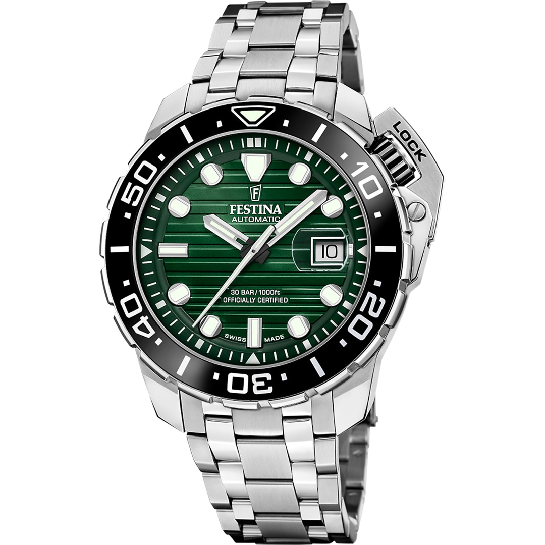 Festina Swiss Diver COSC Grün