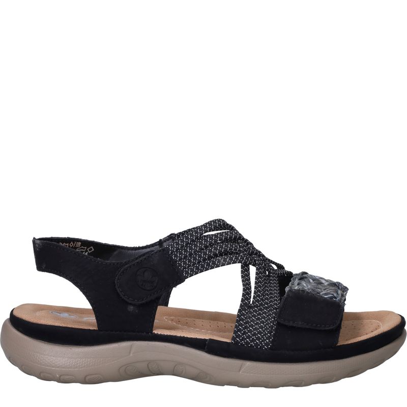 Rieker Sandalen Zwart Dames