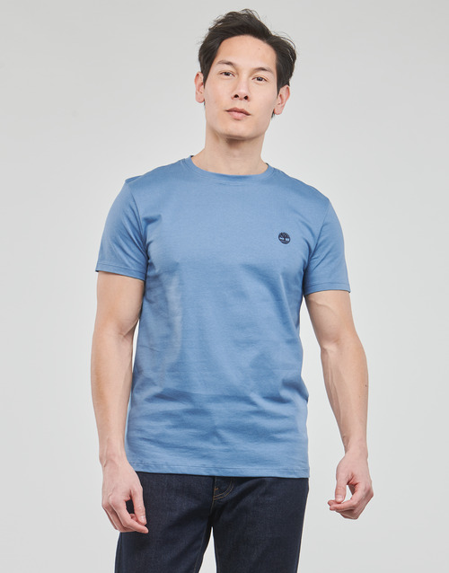 Timberland - SS DUNSTAN RIVER JERSEY CREW TEE SLIM - Bleu