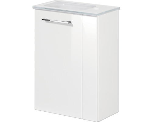 Meubel FACKELMANN Kleine Badkamercollectie BxHxD 44 x 60 cm x 24,3 cm Frontkleur wit hoogglans 86015