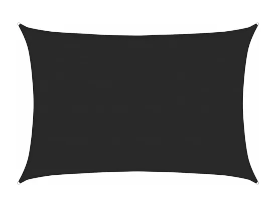 Voile d'ombrage 160 g/m² Noir 5x7 m PEHD