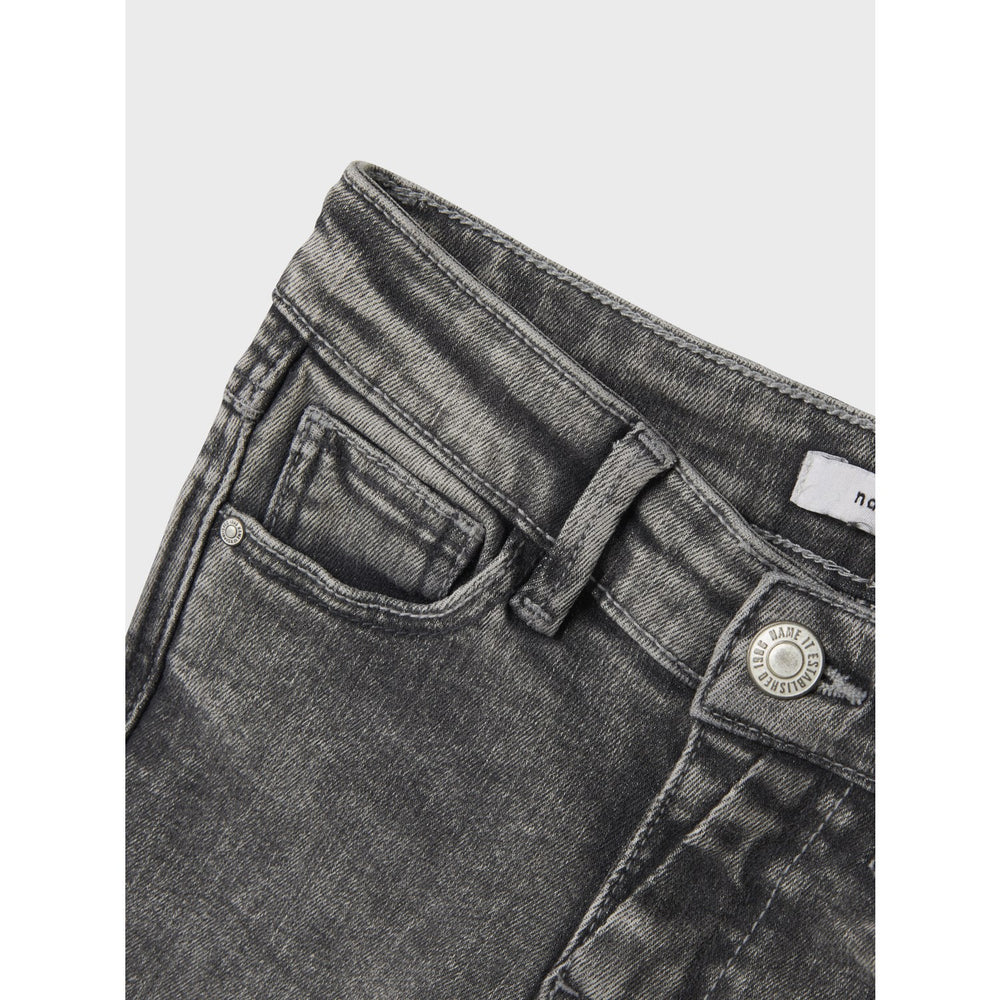 Køb Name It Light Grey Denim Nkfpolly Skinny Støvle Jeans 1142-Au Noos