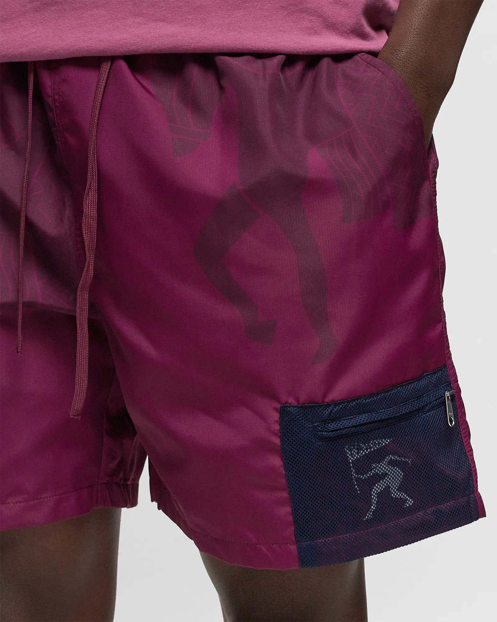 By Parra short horse shorts tyrian purple