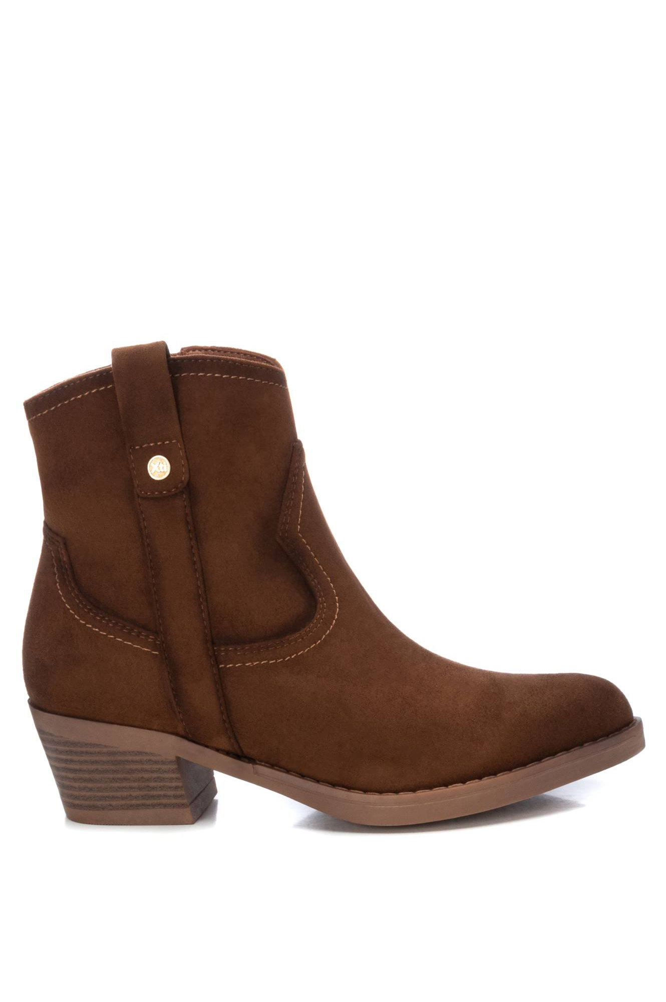 Botas de camurça femininas até o tornozelo