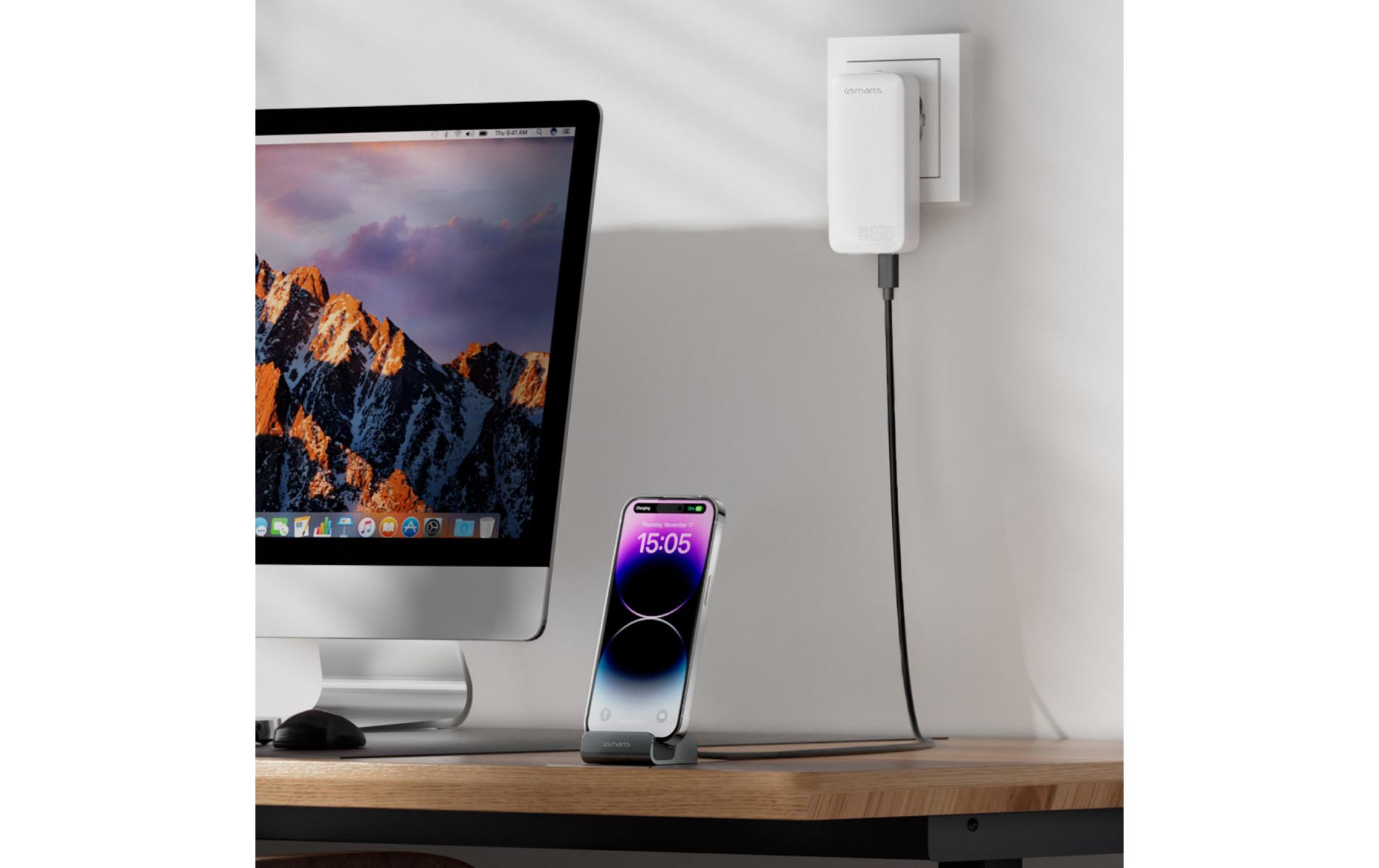 Ladestation VoltDock USB-C 60 W GrauUSB Typ-C VoltDock Ladestation
