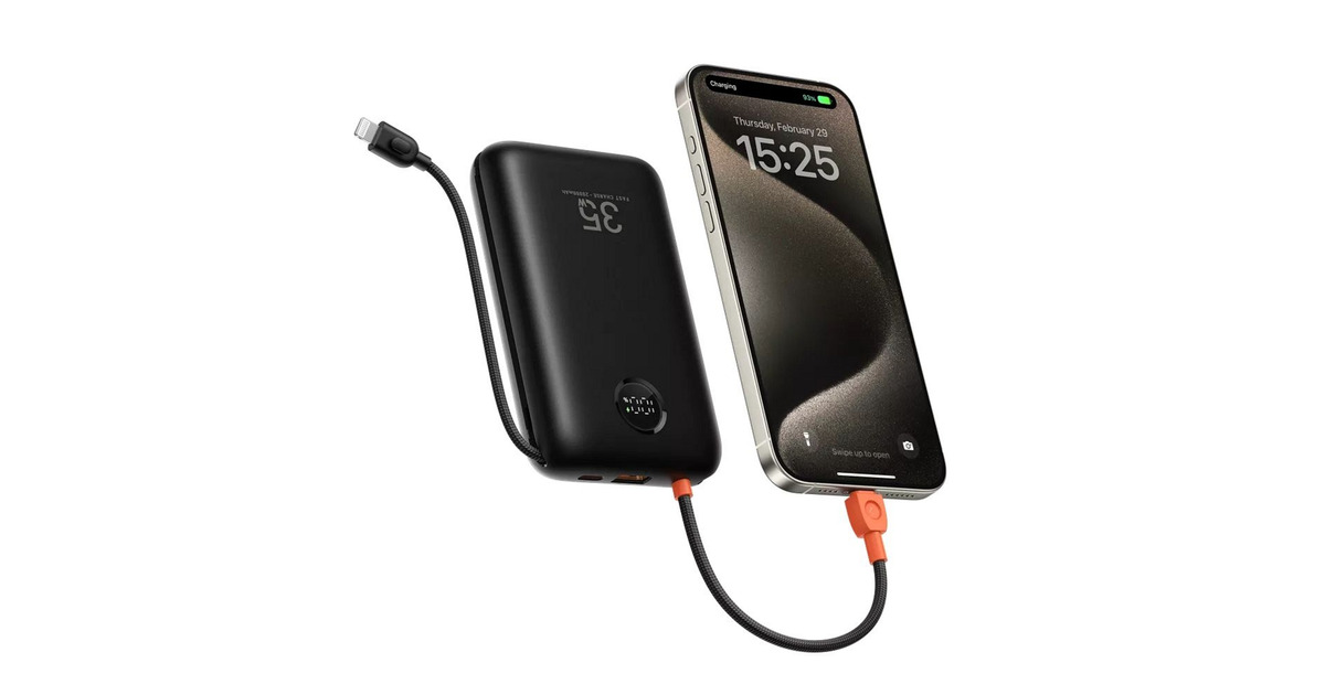 VEGERK2 powerbank 20.000 mAh  (Zwart/oranje)