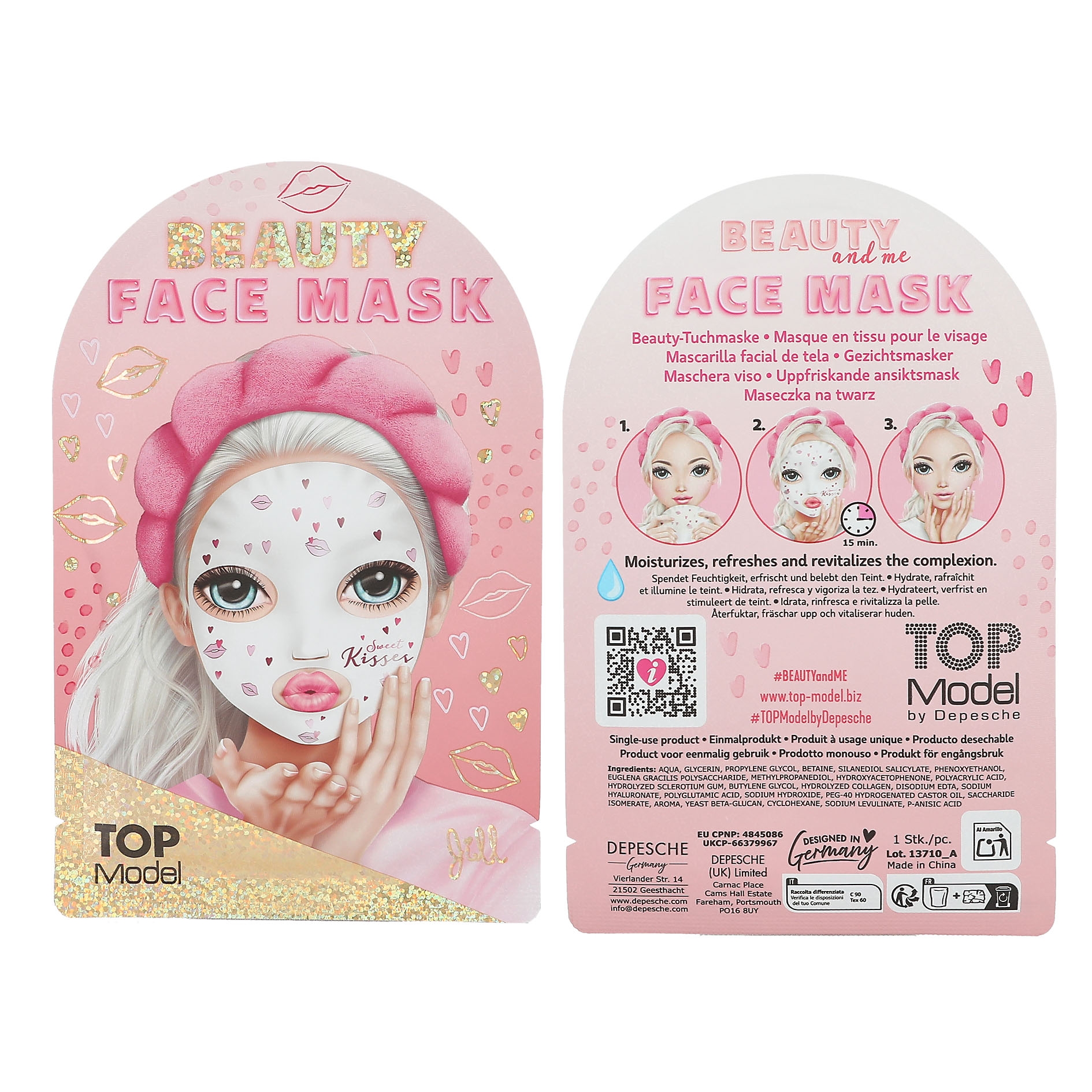 TOPModel sheetmasker BEAUTY and ME
