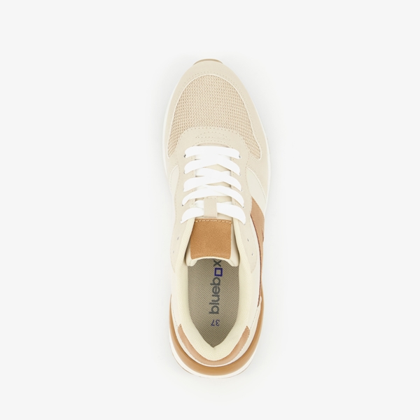 Blue Box dames sneakers beige/bruin