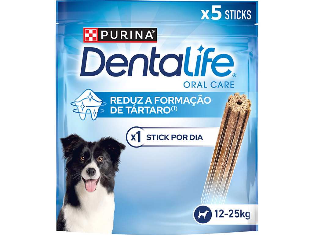 SNACK CÃO DENTALIFE PURINA RAÇA MÉDIA 115G 5UN