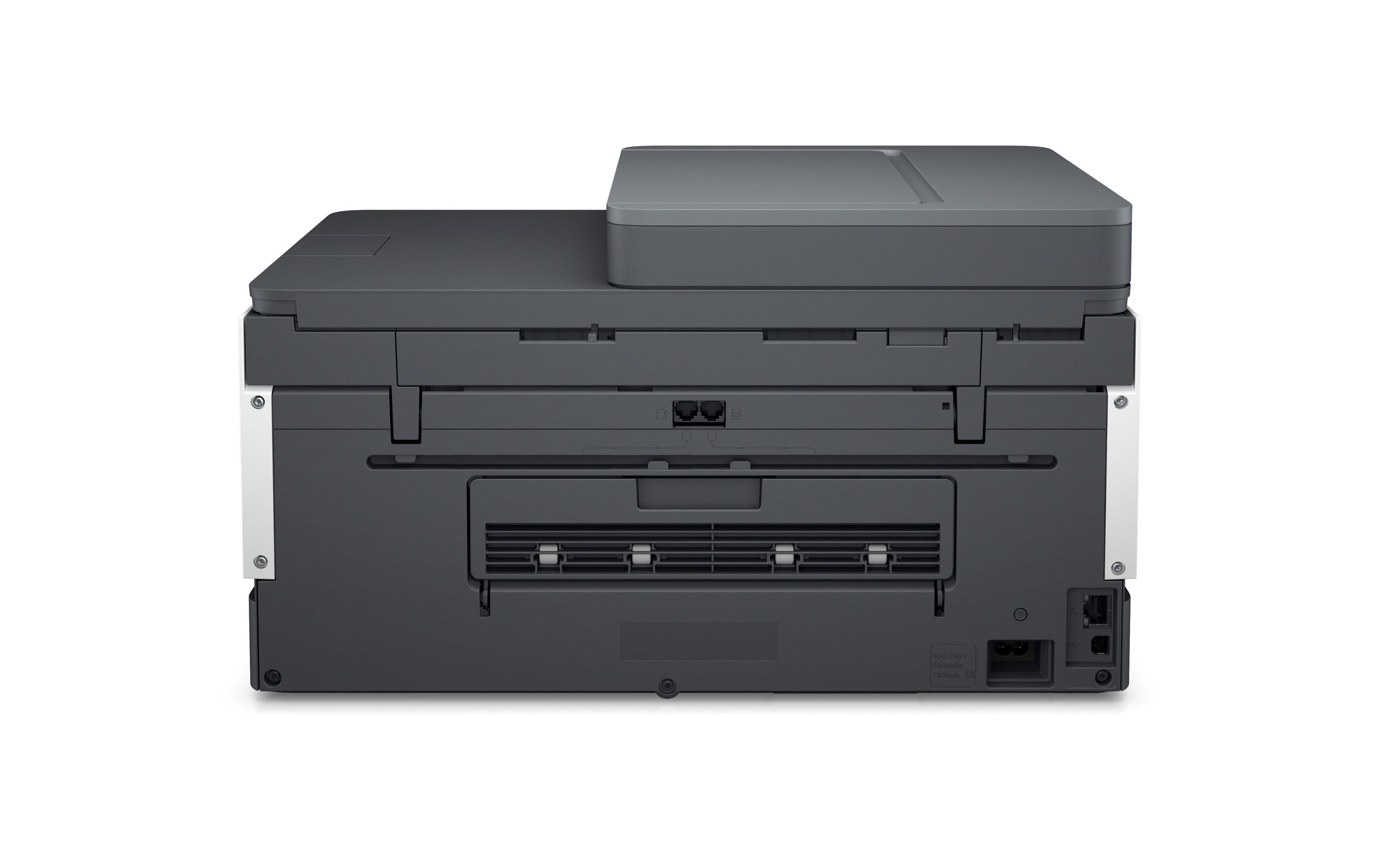 Multifunktionsdrucker Smart Tank Plus 7605 All-in-One<br>4-in-1-Drucker mit WLAN, LAN, USB und Bluetooth-Konnektivität sowie intelligentem Farbtank-System