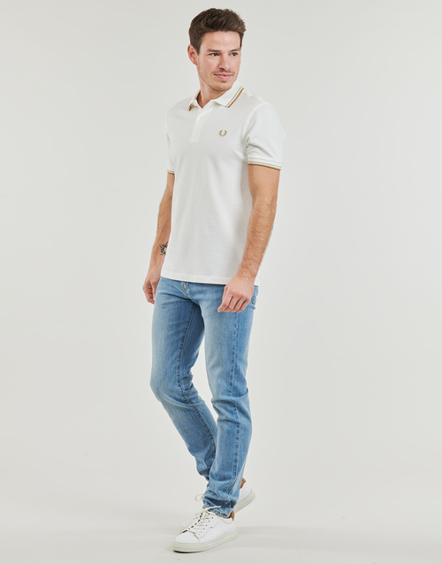 Fred Perry - TWIN TIPPED FRED PERRY SHIRT - Blanc / Beige