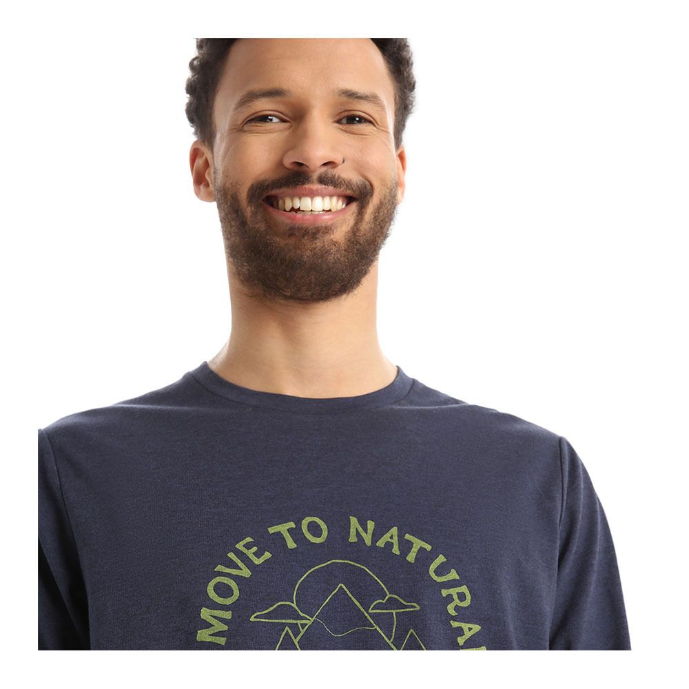 Icebreaker CENTRAL CLASSIC - Tee-shirt Homme midnight navy