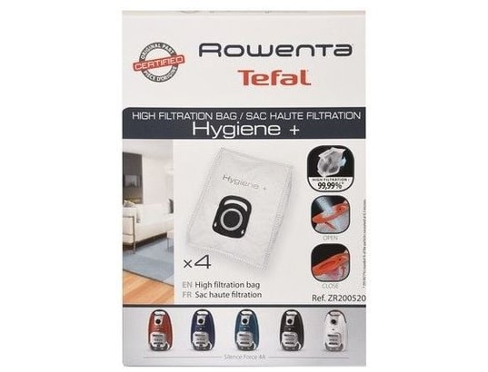ROWENTA - Accessoire aspirateur ZR200520 Lot de 4 Sacs Hygiène+