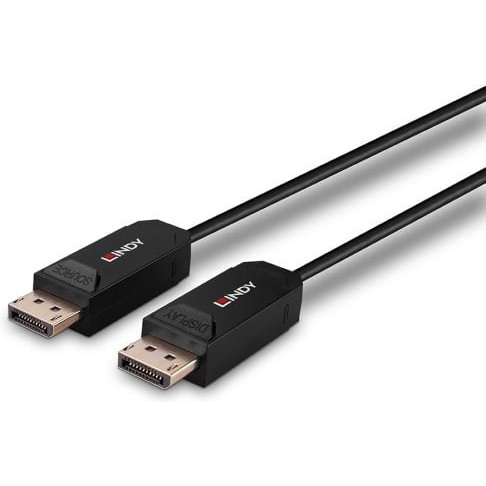 Lindy Câble DisplayPort 2.0 UHBR10 Hybride Fibre Optique 15m
