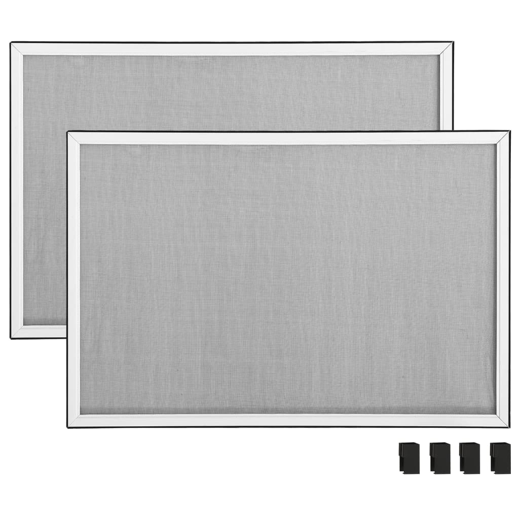 Moustiquaire extensible pour fenêtres blanc (100-193)x75 cm