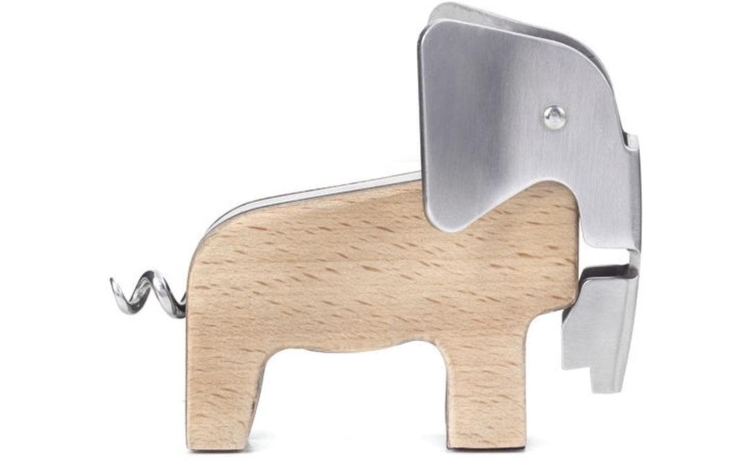 Flaschenöffner Elefant HellbraunKorkenzieher in Form eines Elefanten