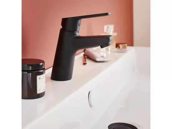 Lot de 2 mitigeurs lavabo JACOB DELAFON Aimé avec vidage noir