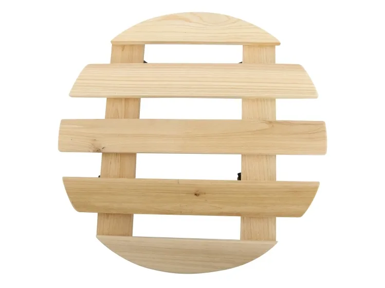 HOME it ® Krukkevogn rund af træ 30 cm