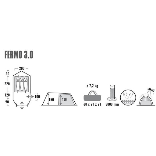 Tienda De Campaña High Peak Fermo 3.0