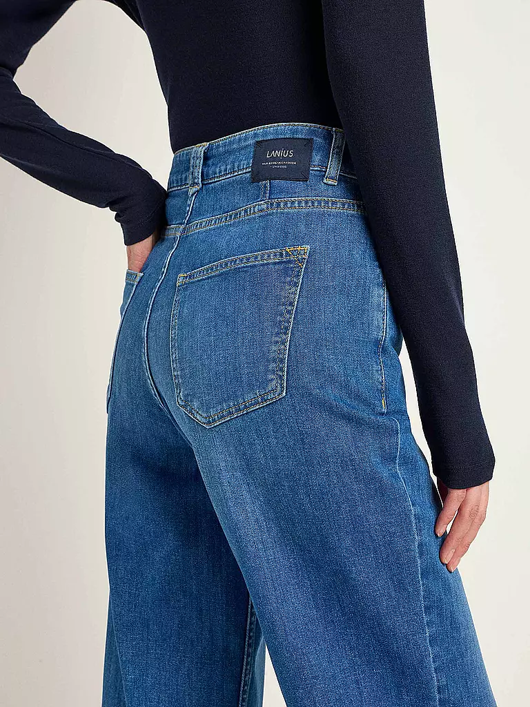 LANIUS Jeans Relaxed Fit 7/8 blau