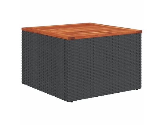 VIDAXL - Salon extérieur Salon de jardin 9 pcs avec coussins noir résine tressée
