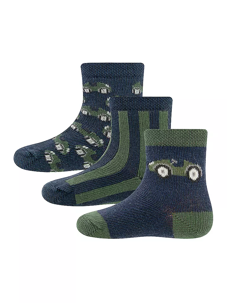EWERS Baby Socken 3er Pkg. marine dunkelblau